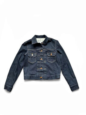 Muji Organic Cotton Blend Denim Jacket Denim Jean Jacket Size Medium Like New